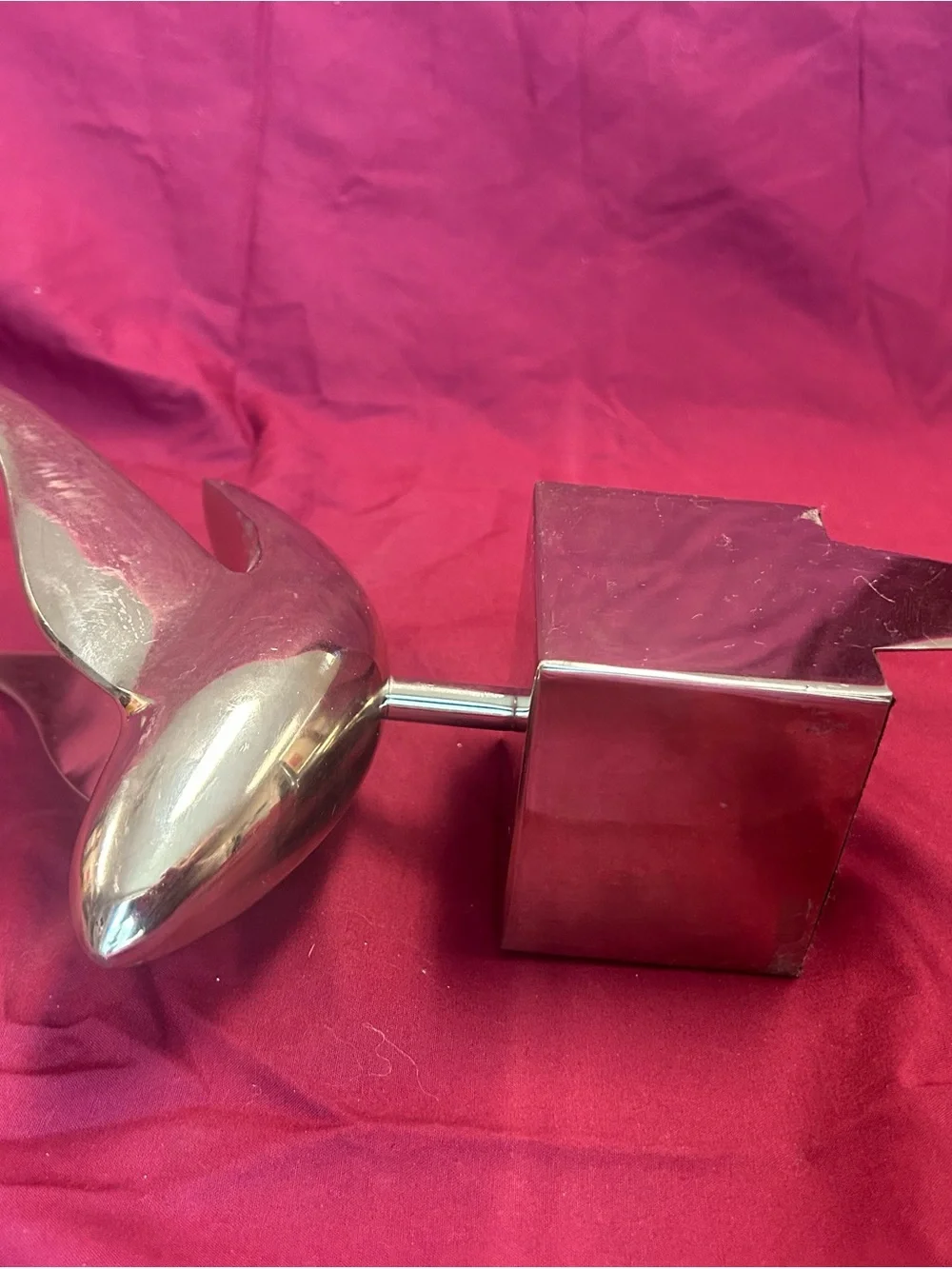 Crate & Barrel Silver Dove Hanger